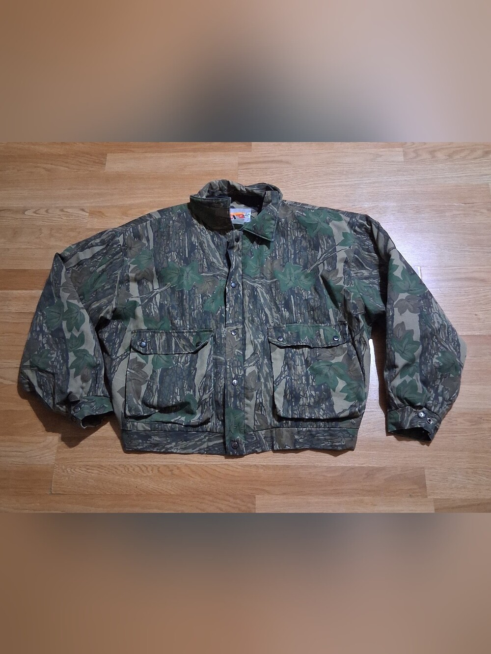 Men's Camouflage Puffer Jacket - Green Camo